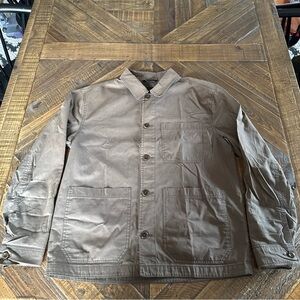 Banana Republic Men’s Chore Jacket Size M Marshland Green Cotton Button Front